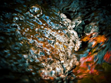 Abstract image of fresh water surface at close range