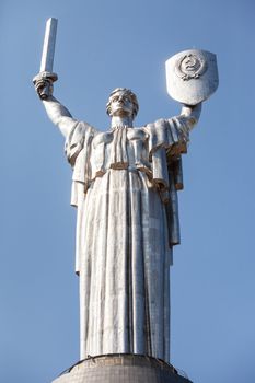 Monumental statue of the "Mother Motherland" devoted the Great Patriotic War