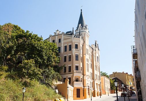 King Richard's castle on Andrew's descent in Kiev, Ukraine