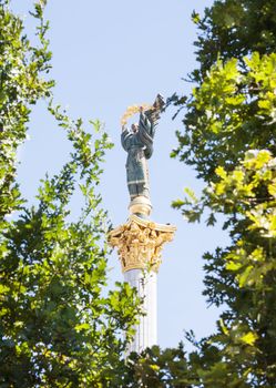 Independence monument in Kiev, Ukraine