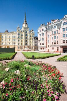 New houses in old Kiev. Ukraine