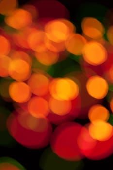 Bokeh. Abstract Christmas light background