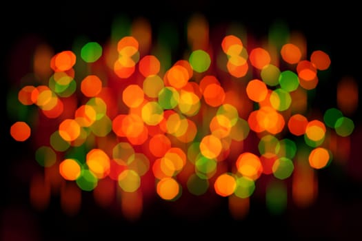 Abstract circular bokeh background of Christmas light