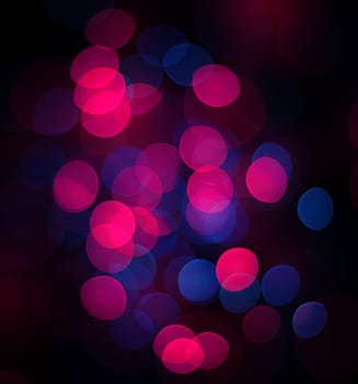 Abstract circular bokeh background of Christmas light