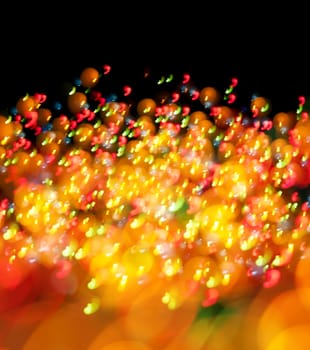 Abstract Festive Lights Background. Christmas and New Year Bokeh blinking background