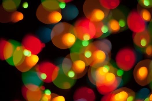 Bokeh. Abstract Christmas light background