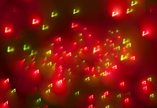 Abstract Festive Lights Background. Christmas and New Year Bokeh blinking background