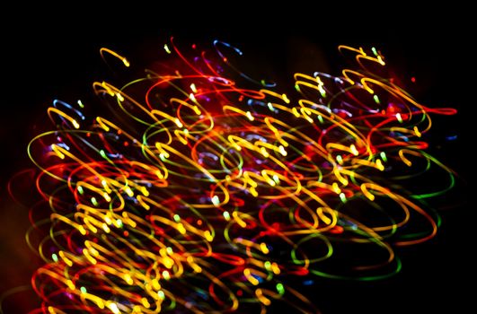 Abstract Festive Lights Background. Christmas and New Year Bokeh blinking background