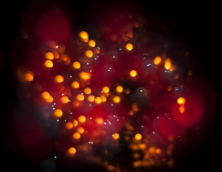 Abstract Festive Lights Background. Christmas and New Year Bokeh blinking background