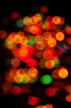 Bokeh. Abstract Christmas light background