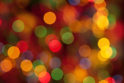 Abstract circular bokeh background of Christmaslight