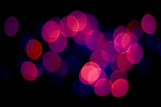 Abstract circular bokeh background of Christmas light