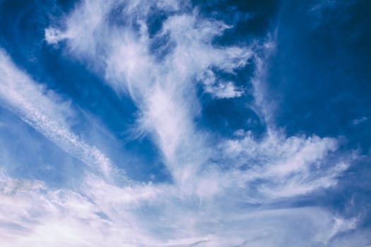 Blue Sky With Clouds Background