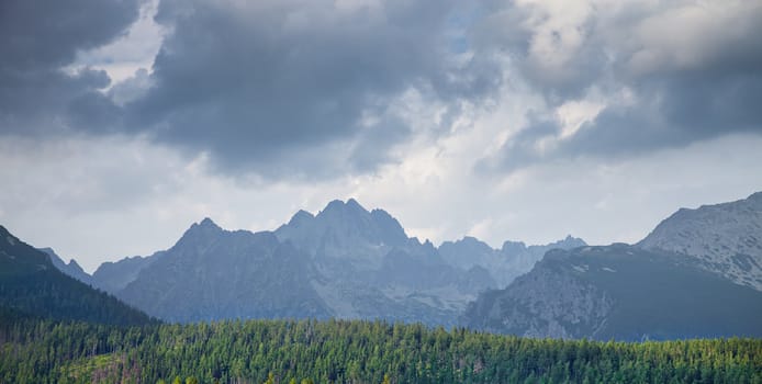 Mountains in National Park High Tatra. Slovakia, Europe