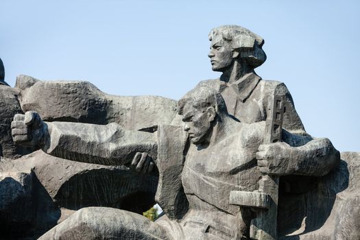 Soviet era WW2 memorial in Kiev Ukraine
