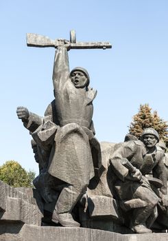 Soviet era WW2 memorial in Kiev Ukraine