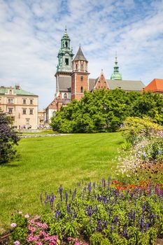 Historic castle in the old city of Krakow. Poland