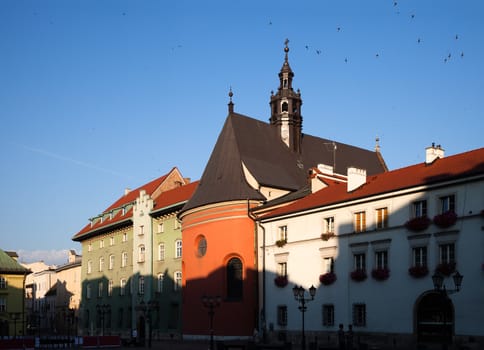 Early morning in old Krakow. Poland, Europe