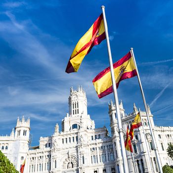 Cibeles museo and  located downtown Madrid, Spain 