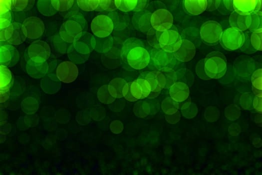 Bokeh lights. Abstract soft green light background