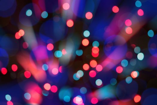 Abstract circular bokeh background of Christmas light
