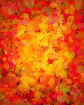 Abstract colored hearts background