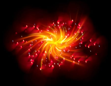 Abstract Festive Lights Background. Christmas and New Year Bokeh blinking background