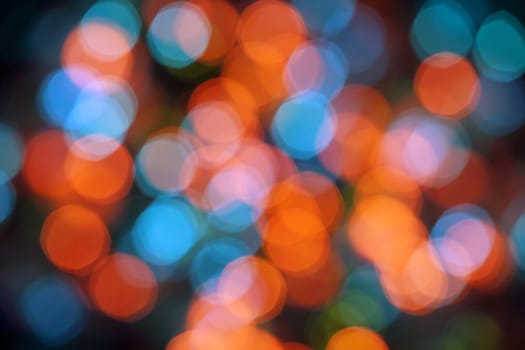 Abstract Festive Lights Background. Christmas and New Year Bokeh blinking background
