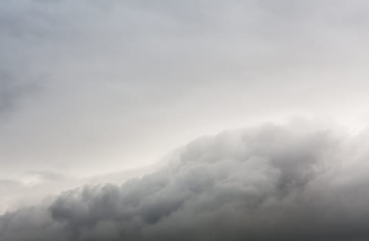 Dark ominous clouds. Dramatic sky