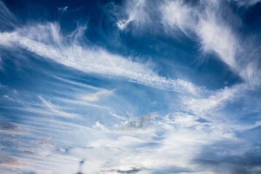 Blue Sky With Clouds Background