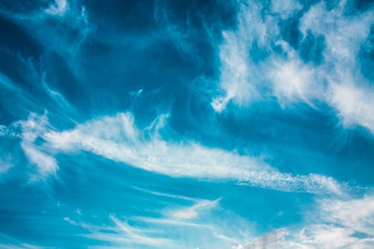 Blue Sky With Clouds Background