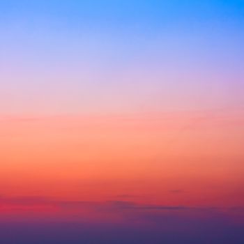 Colorful sky after the sunset. Natural Sky Background.