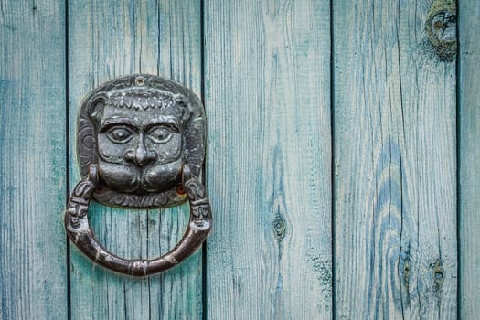 Decorative Gilded Lion Head Door Knob. Lion Head, Brass Door Knocker