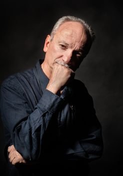 Portrait of handsome senior man