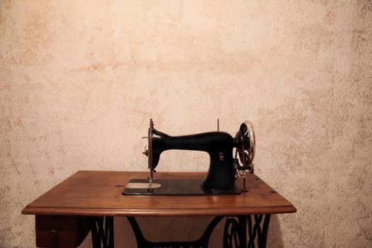 old and vintage sewing machine