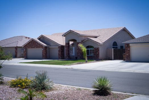Shot of modern residential Arizona home