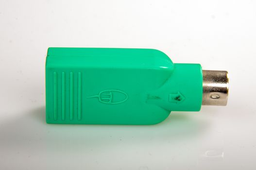 An image of USB to PS2 converter isolated on white