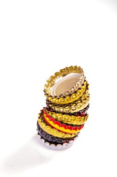 An image of beer bottle cap isolated on white