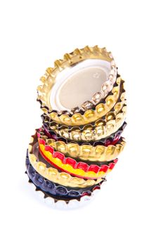 An image of beer bottle cap isolated on white