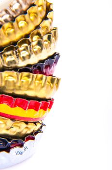 An image of beer bottle cap isolated on white