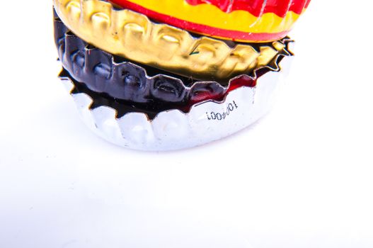 An image of beer bottle cap isolated on white