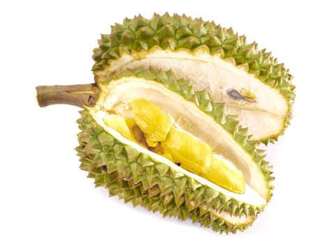 Fresh Durian isolated on white background