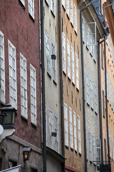the walls of the old town of Stockholm