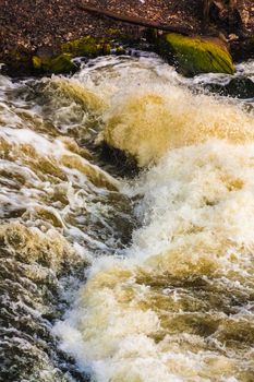 Stormy River Wave Background