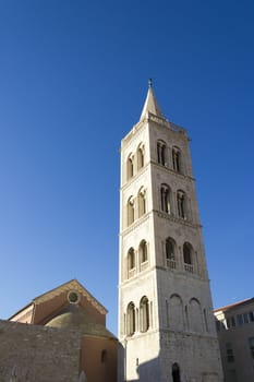 Church of st. Donat, a monumental building from the 9th century in Zadar, Croatia