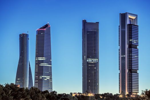 Four Towers Business Area in Madrid