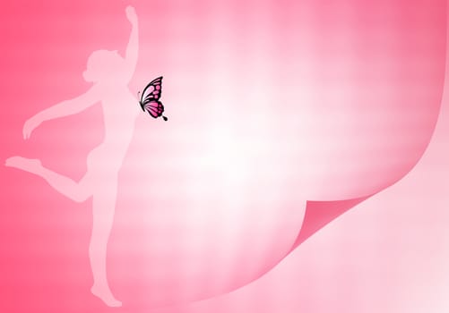 illustration of Breast cancer prevention background with pink ribbon