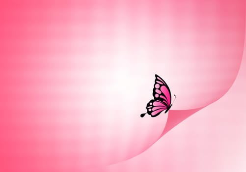 illustration of Breast cancer prevention background with pink ribbon