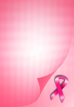 Breast cancer prevention with pink ribbon