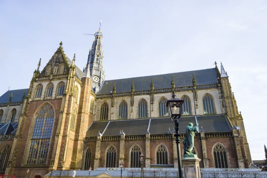 St bavo church or "grote kerk" Haarlem, Netherlands